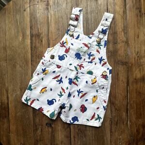 Vintage Shortalls Dinosaurs Size 12 months